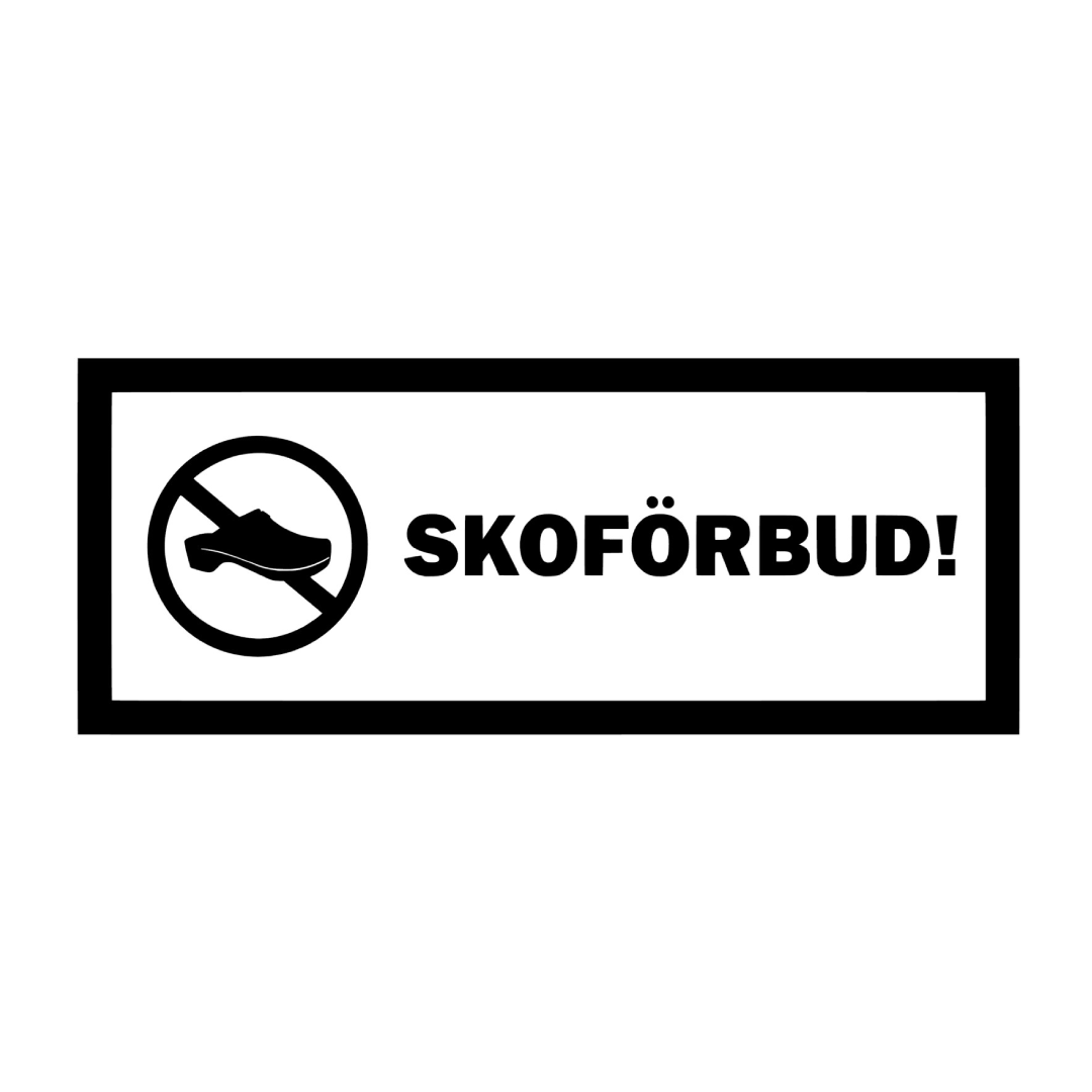 Dekal - Skoförbud