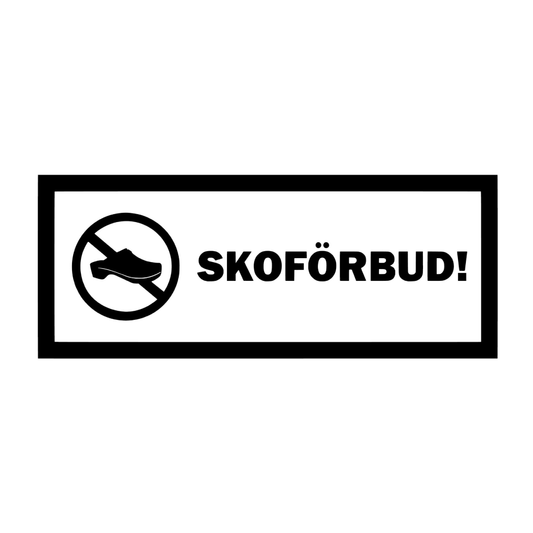 Dekal - Skoförbud